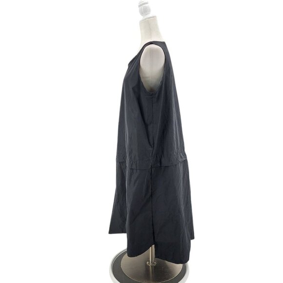 Sun Kim Sleeveless Black Midi Asymmetrical Dress Womens Small - Picture 4 of 9